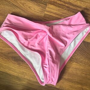 Pink and White Garment